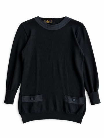 Maglia vintage Fendi in lana nero tg 42