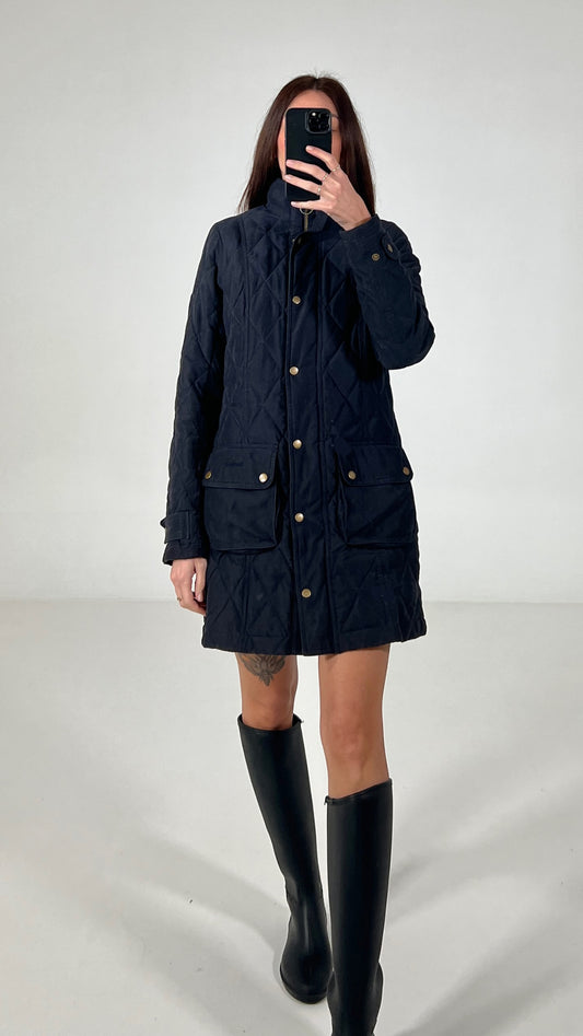 Giacca vintage Barbour in trapunta tg S