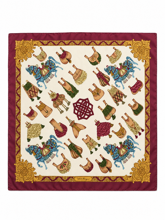 Foulard vintage Ferragamo in seta