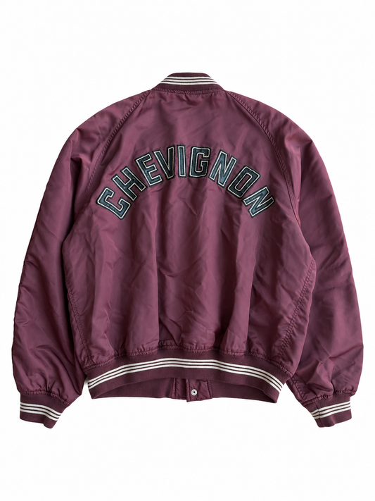 Giacca vintage Chevignon bomber bordeaux tg XL