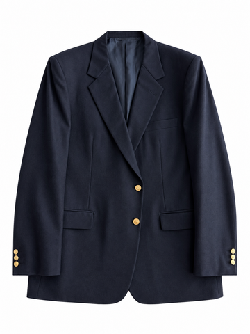 Blazer vintage Burberry lana blu tg XL