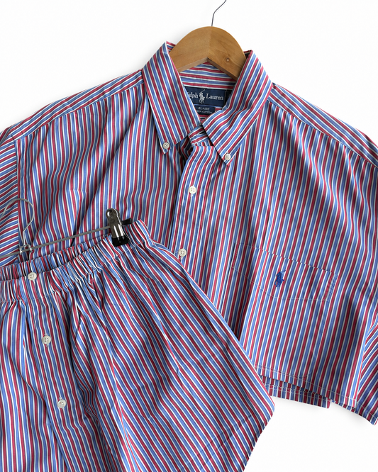 Coordinato vintage Ralph Lauren righe tg U