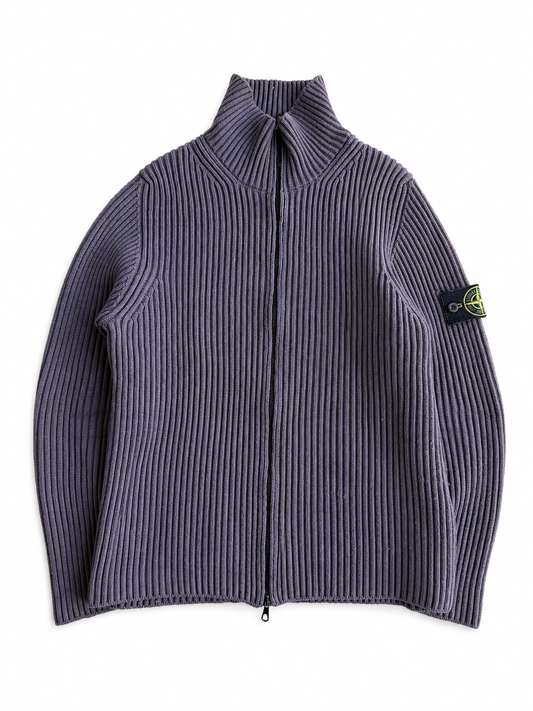 Maglia vintage Stone Island lilla lana a coste tg M/L