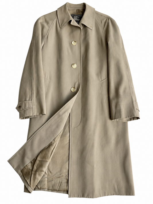 Cappotto vintage Burberry lana beige tg S/M