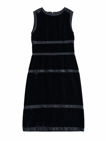 Vestito vintage Dolce & Gabbana nero velluto tg 40