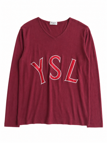 Maglia vintage Yves Saint Laurent logo tg M/L