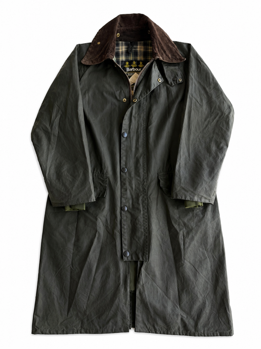 Giacca vintage Barbour Burghley raro verde tg S