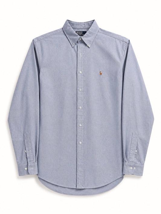 Camicia vintage Ralph Lauren grigio/celeste tg XL