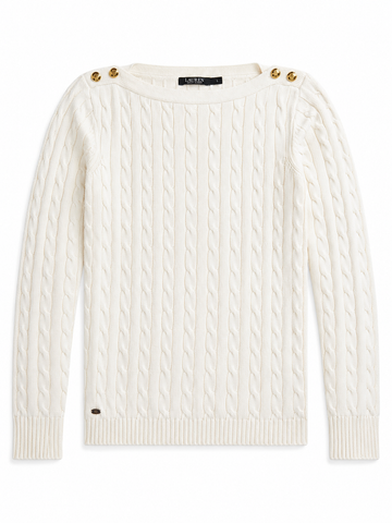 Maglia vintage Ralph Lauren cotone a treccia tg L