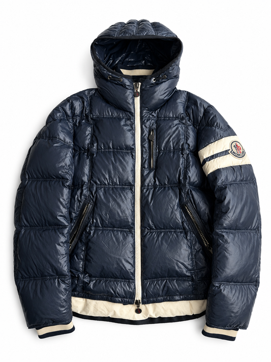 Giacca vintage Moncler grenoble blu tg 5