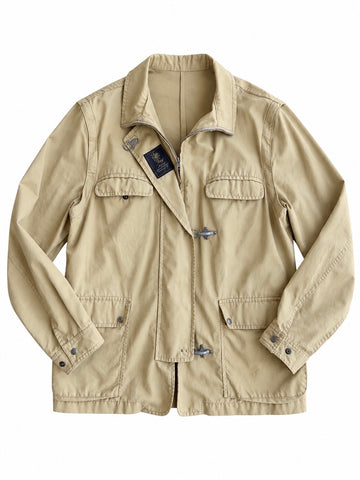 Giacca vintage Fay 3 ganci beige maniche rimovibili tg M/L