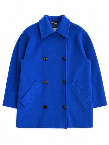 Cappotto vintage Max Mara blu cashmere tg 40