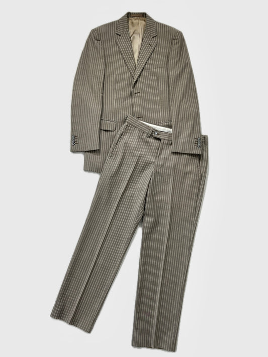 Abito vintage Versace grigio righe tg 46