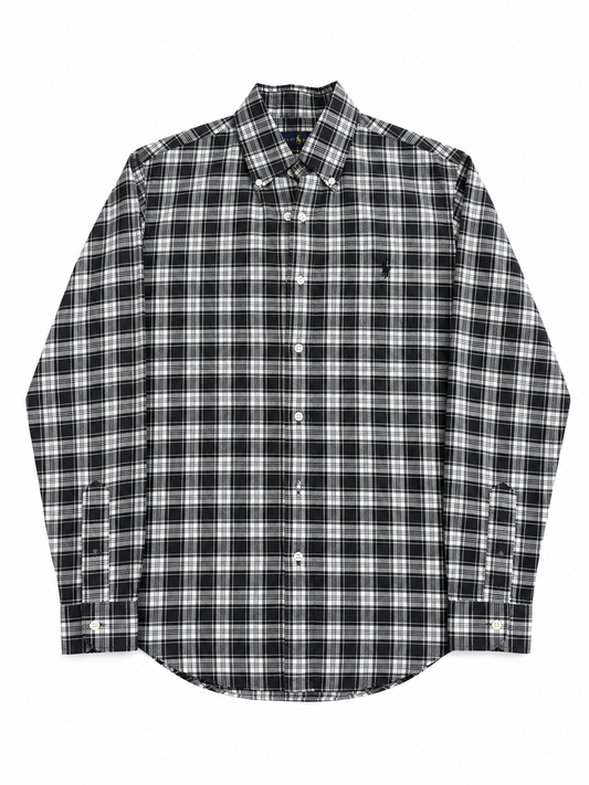 Camicia vintage Ralph Lauren nero/bianco tg S