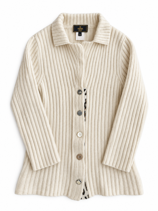 Maglia vintage Fendi cashmere panna tg 42