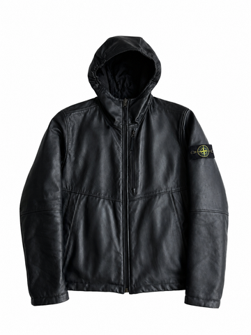 Giacca vintage Stone Island in pelle double face tg L