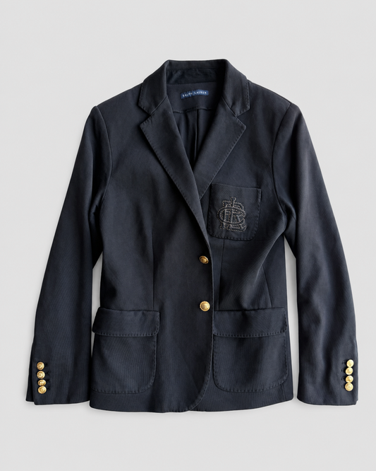 Blazer vintage Ralph Lauren nero cotone tg M