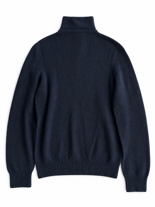 Maglia vintage Loro Piana 100% cashmere blu tg 50