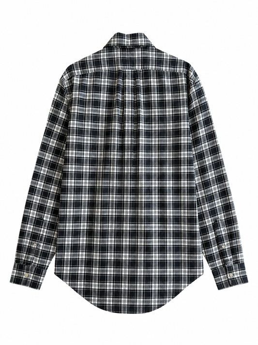 Camicia vintage Ralph Lauren nero/bianco tg S