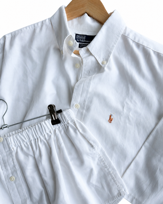 Coordinato vintage Ralph Lauren bianco tg U