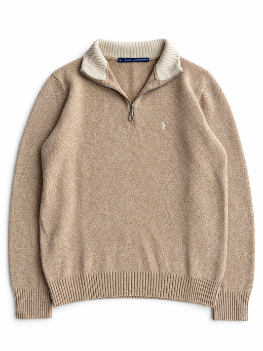 Maglia vintage Ralph Lauren cashmere lana 1/4 zip tg M