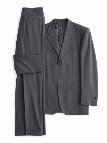 Abito vintage Brioni gessato in lana tg 50