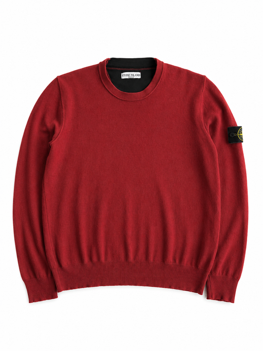 Maglia vintage Stone Island lana rosso scuro tg M