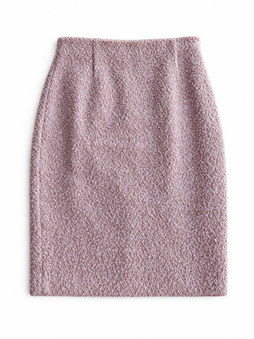 Gonna vintage Fendi rosa in Mohair/lana tg 42