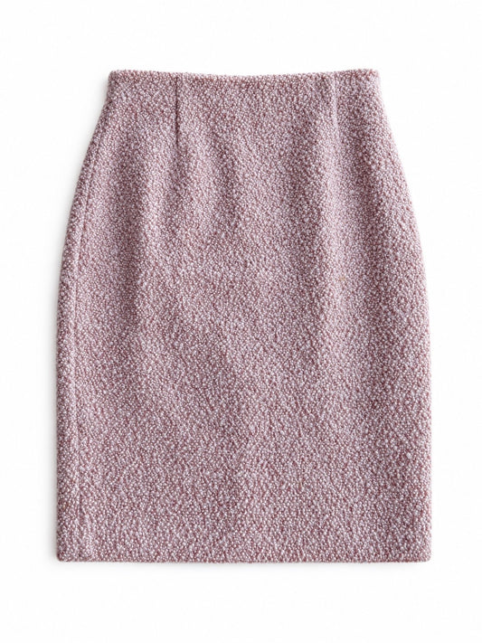 Gonna vintage Fendi rosa in Mohair/lana tg 42