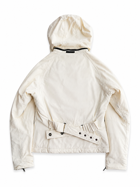 Giacca vintage Moncler panna con cappuccio tg M