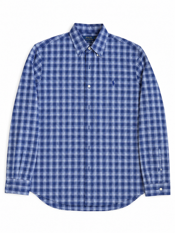 Camicia vintage Ralph Lauren quadri blu tg M