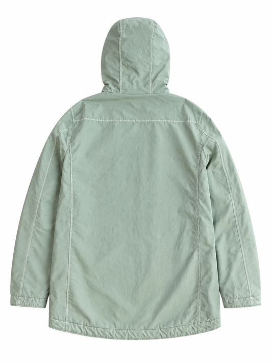 Giacca vintage Stone Island gommata hooded parka tg M