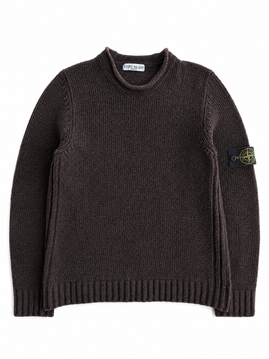 Maglia vintage Stone Island marrone cotone tg M