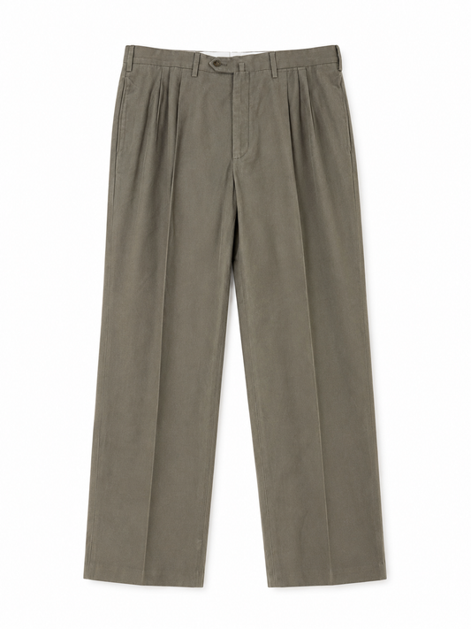 Pantalone vintage Loro Piana piega avanti cotone tg XL