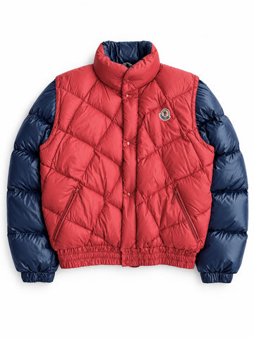 Giacca vintage Moncler grenoble rosso/blu tg M/L