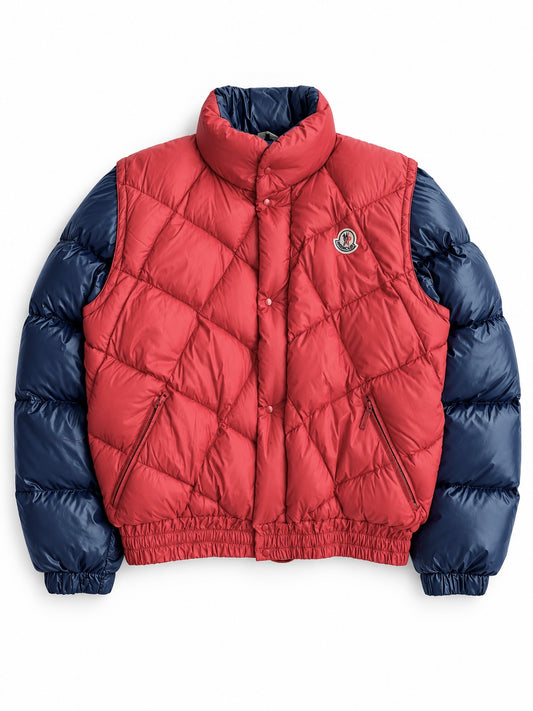 Giacca vintage Moncler grenoble rosso/blu tg M/L