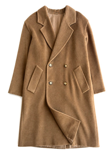 Cappotto vintage Max Mara cammello doppiopetto tg 40