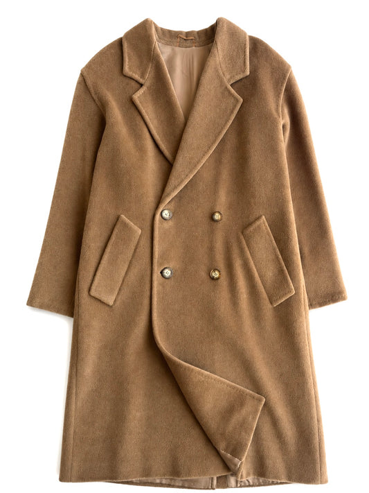 Cappotto vintage Max Mara cammello doppiopetto tg 40