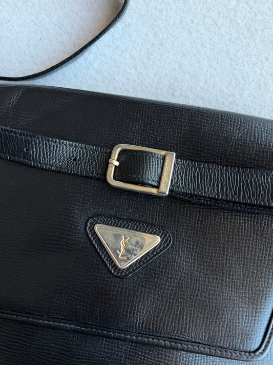 Borsa vintage Yves Saint Laurent nera pelle