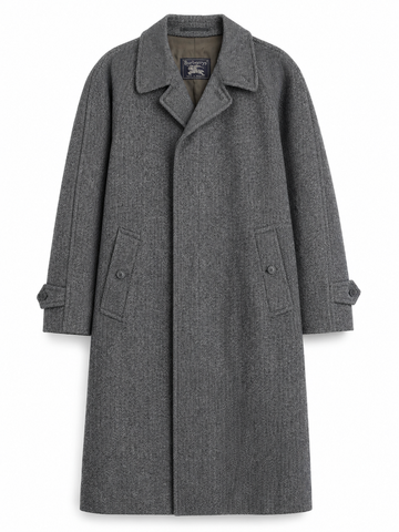 Cappotto vintage Burberry lana spigato tg 46
