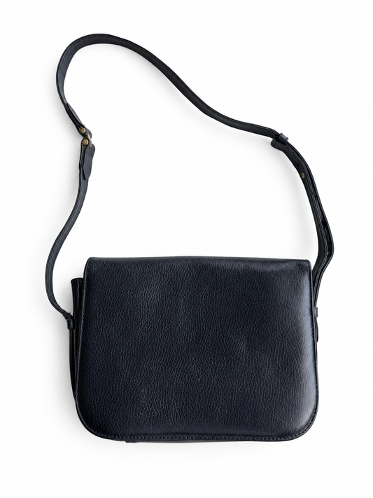 Borsa vintage Cartier blu pelle a spalla