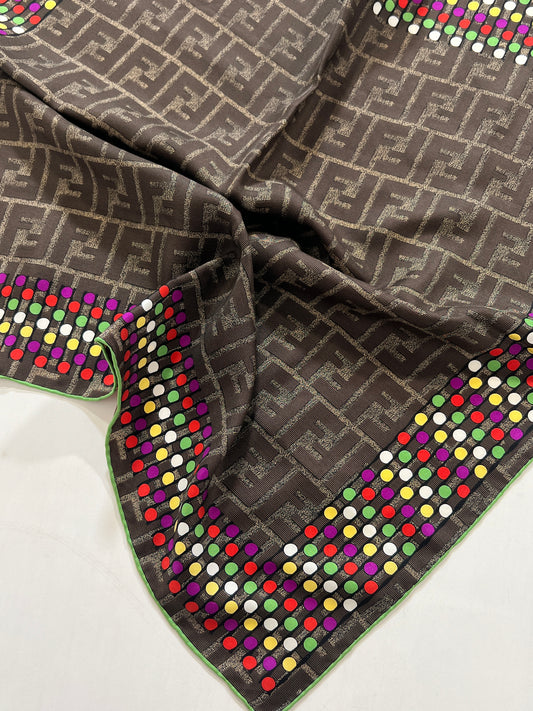 Foulard vintage Fendi in seta