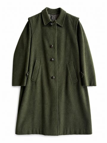 Cappotto Loden vintage verde lana / mohair tg M/L