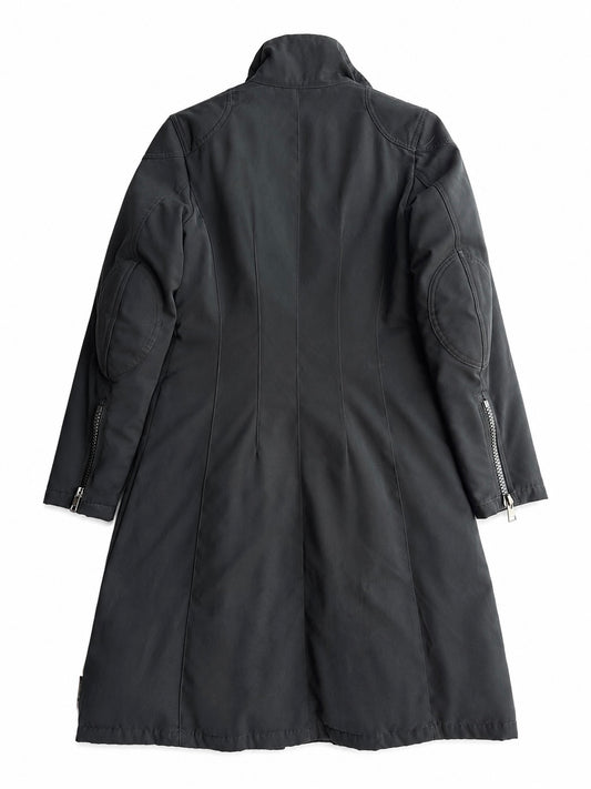 Giacca vintage Moncler piumino nero lungo tg S/M