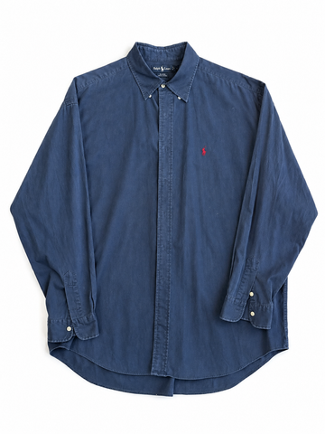 Camicia vintage Ralph Lauren blu tg XL
