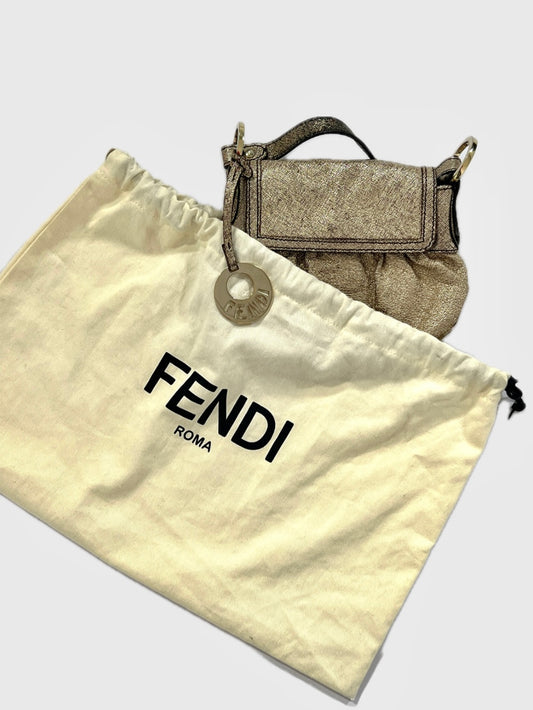 Borsa vintage Fendi pelle dorato