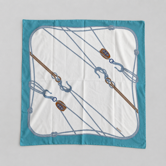 Foulard vintage Gucci cotone