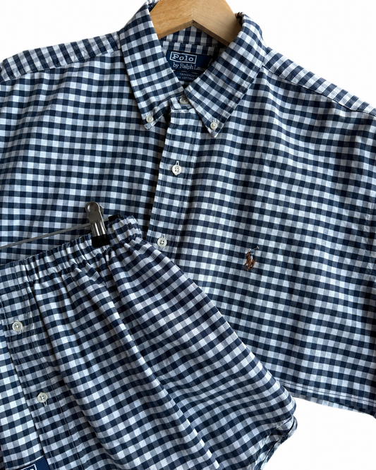 Coordinato vintage Ralph Lauren quadri tg U