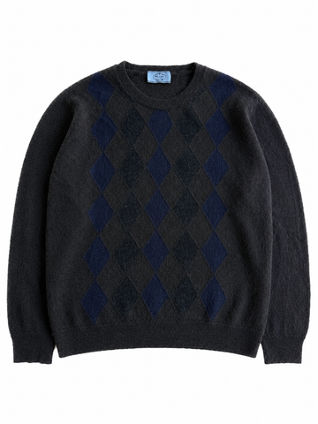 Maglia vintage Prada fantasia rombi lana alpaca tg S/M