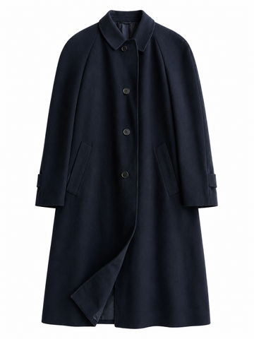 Cappotto vintage Yves Saint Laurent blu t. Loro Piana 100% cashmere tg 50